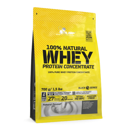 bag of 100% natural whey from the brand olimp nutrition