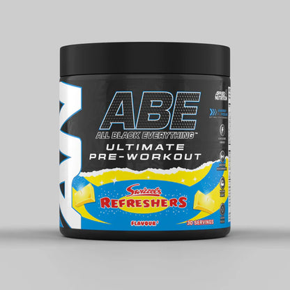 Tub of ABE Ultimate Pre-Workout from Applied Nutrition in the flavour Refreshers