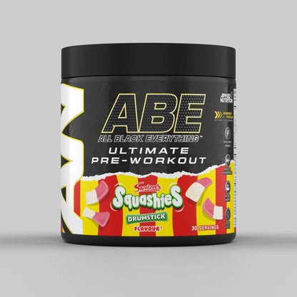 Tub of ABE Ultimate Pre-Workout from Applied Nutrition in the flavour Squashies