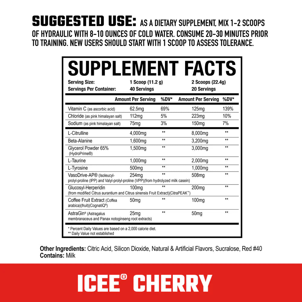 Hydraulic V2 Non-Stim Pre-Workout