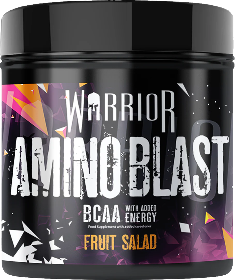 Tub Of Amino Blast BCAA from the brand Warrior In the flavour Fruit Salad