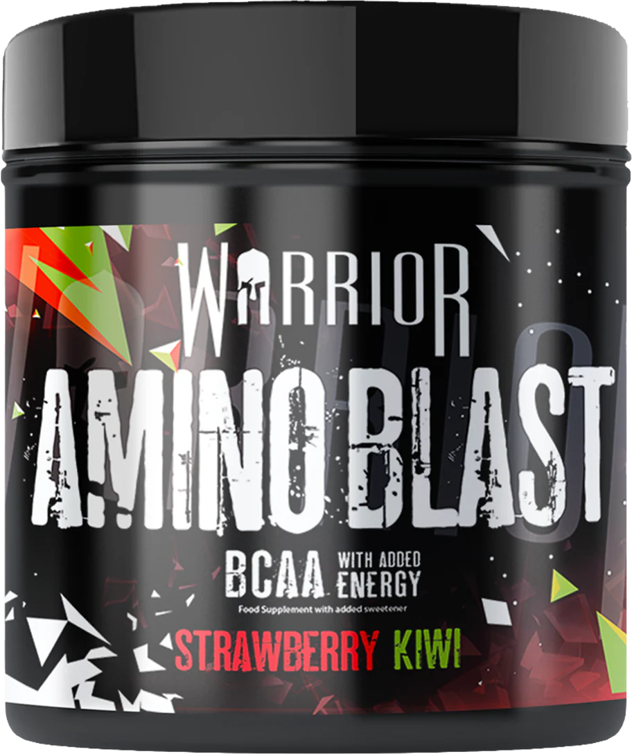 Tub Of Amino Blast BCAA from the brand Warrior In the flavour Strawberry Kiwi